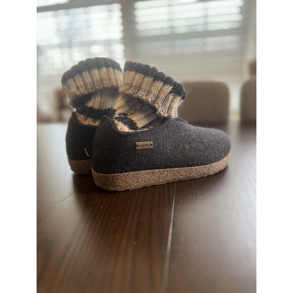 Haflinger Black and Brown Ankle Booties - Picture 1 of 11